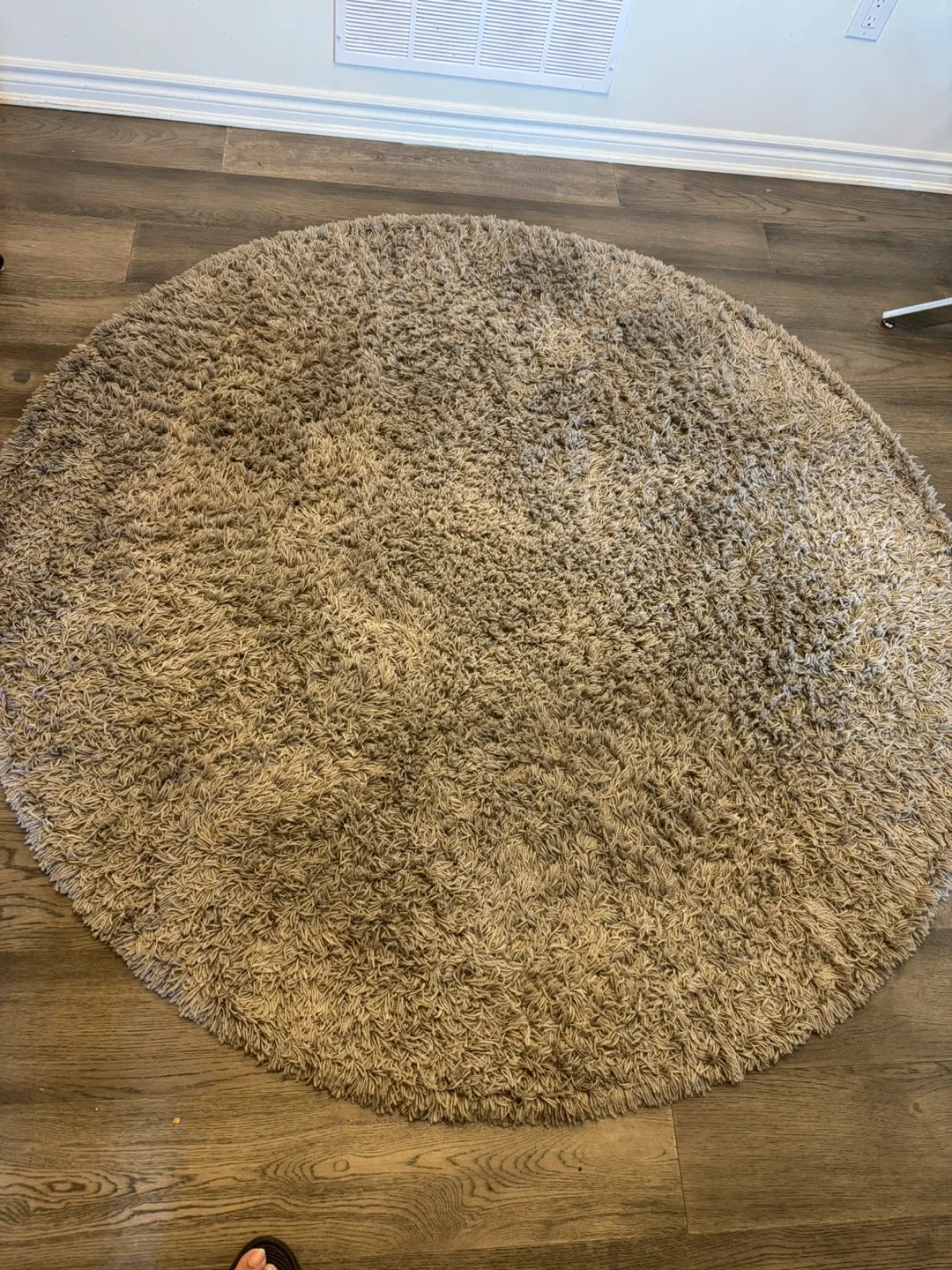 Unique Loom Solo Solid Shag Rug - 6ft Round