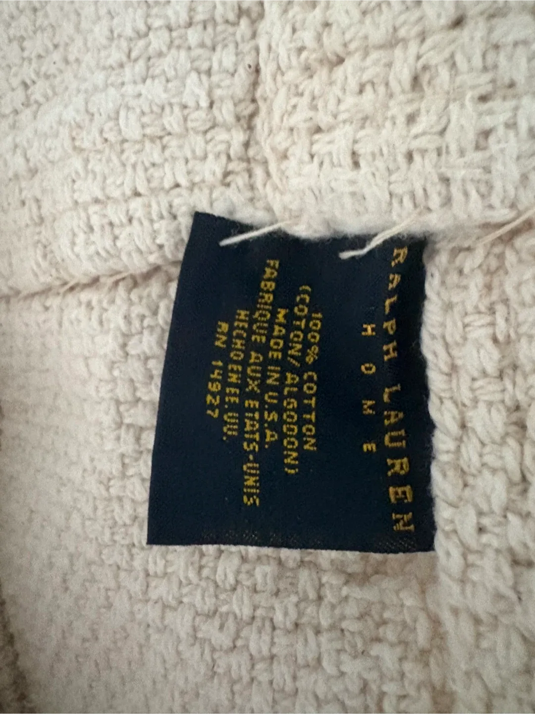 Ralph Lauren - Queen Bedspread/ Blanket - Beige image indicator(4)