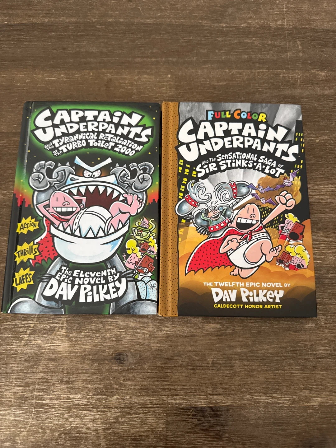 Captain Underpants Books by Dav Pilkey