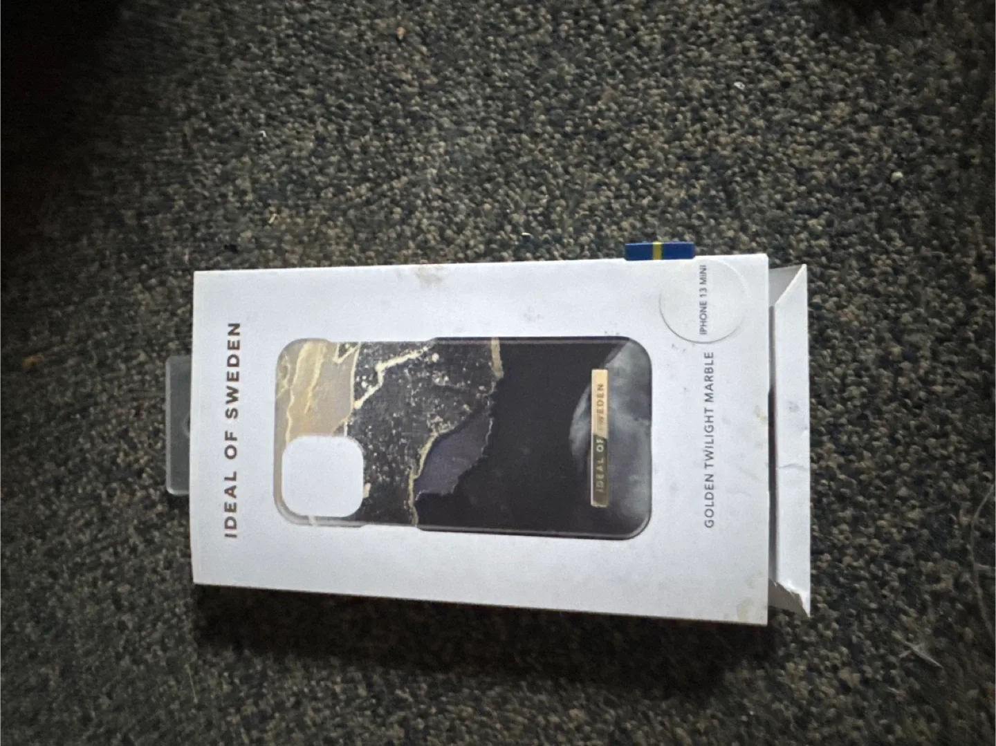 IDEAL OF SWEDEN iPhone 13 mini Case - Golden Twilight Marble