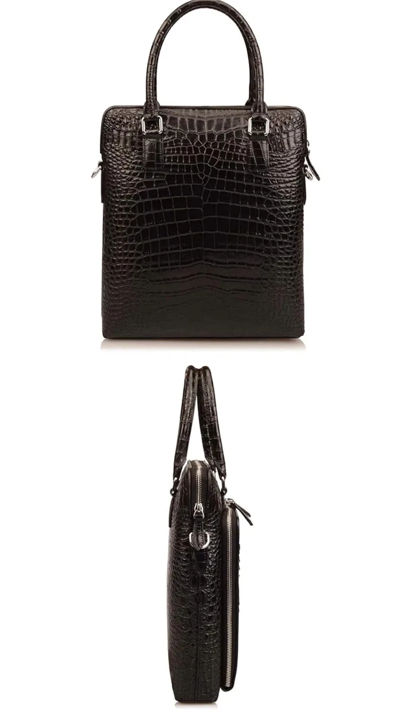 Men's Crocodile Embossed Genuine Leather image indicator(4)