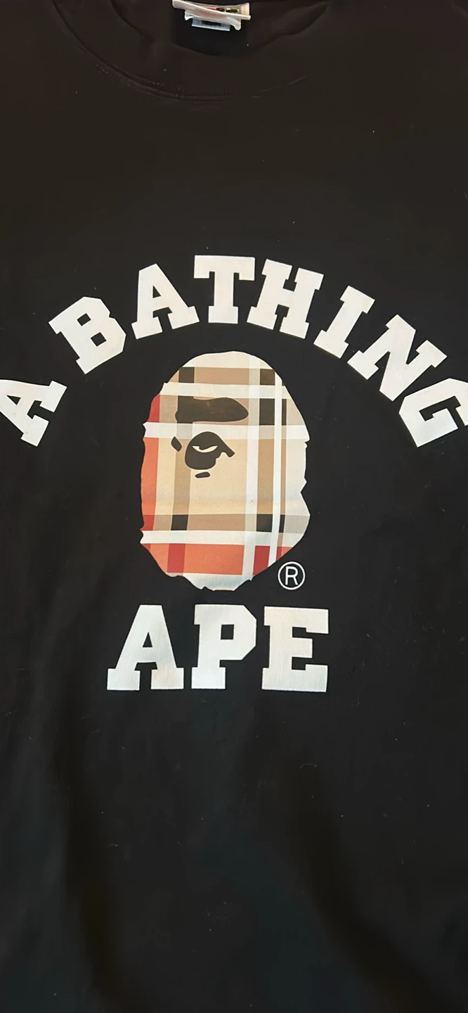 Bathing Ape BAPE Black T-Shirt Size S - photo 3