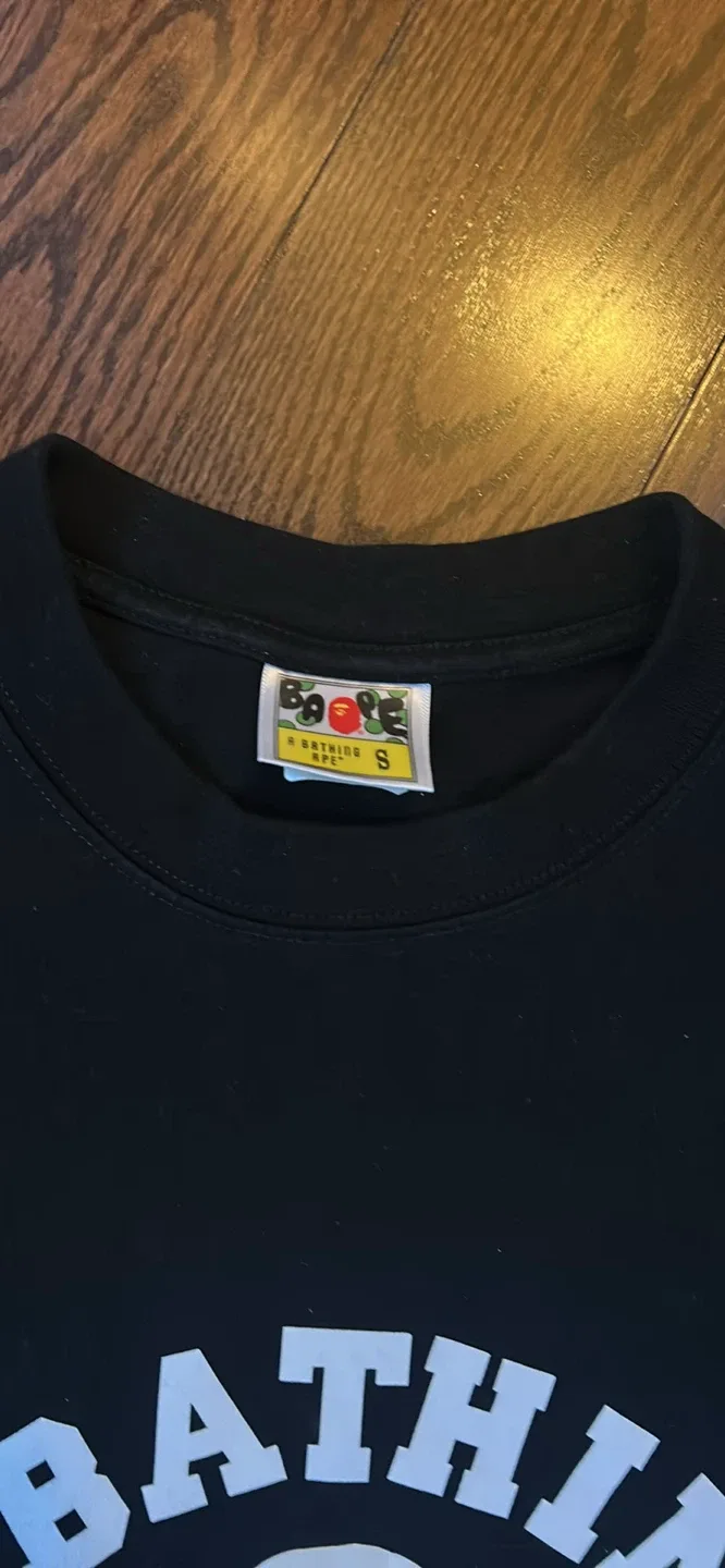 Bathing Ape BAPE Black T-Shirt Size S image indicator(2)