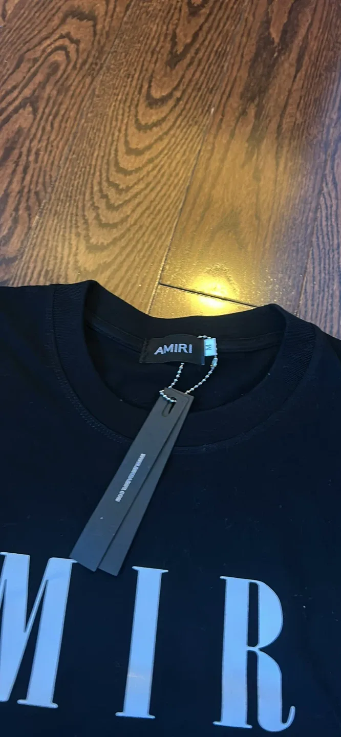 New Amiri Black Logo T-Shirt Size M image indicator(2)