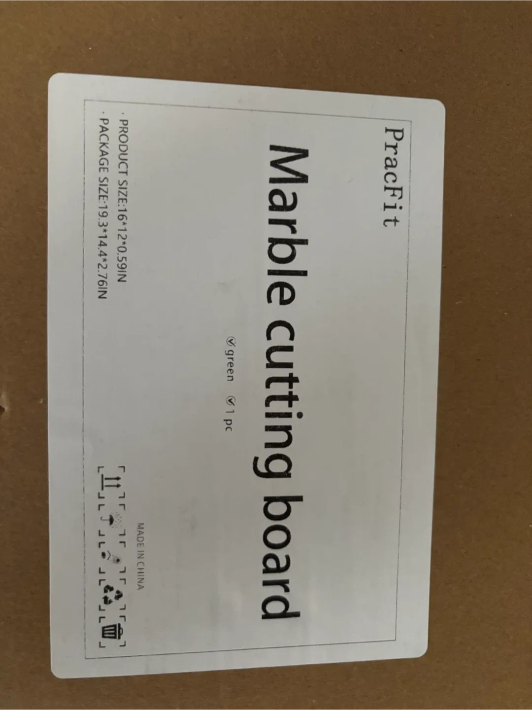 Marble cutting board (green) image indicator(7)