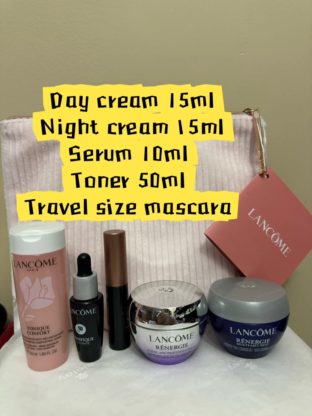 Lancôme Beauty Set - Toner, Serum, Creams & Mascara - photo 3