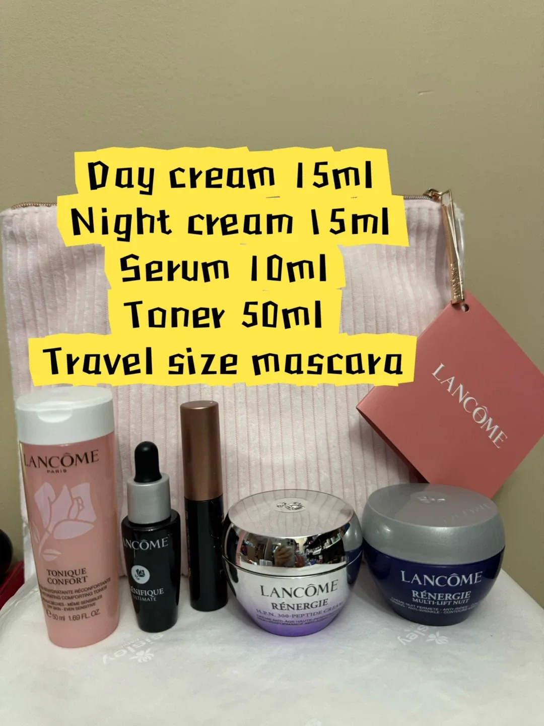 Lancôme Beauty Set - Toner, Serum, Creams & Mascara image indicator(3)