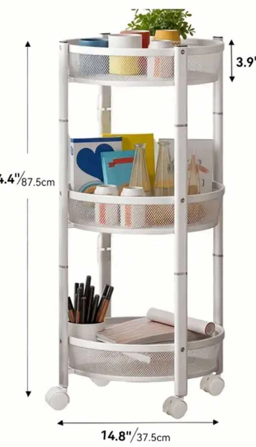 3-Tier Rolling Utility Cart - photo 2