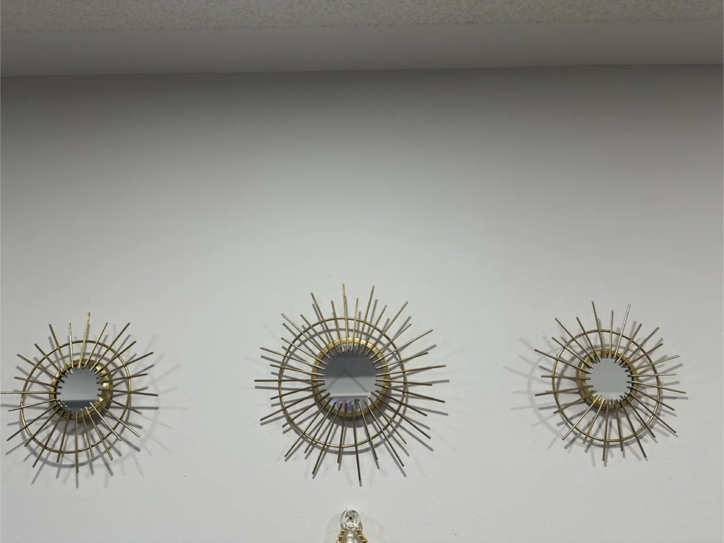 Set of 3 Sunburst Mirrors - Gold Accent Decor image indicator(3)