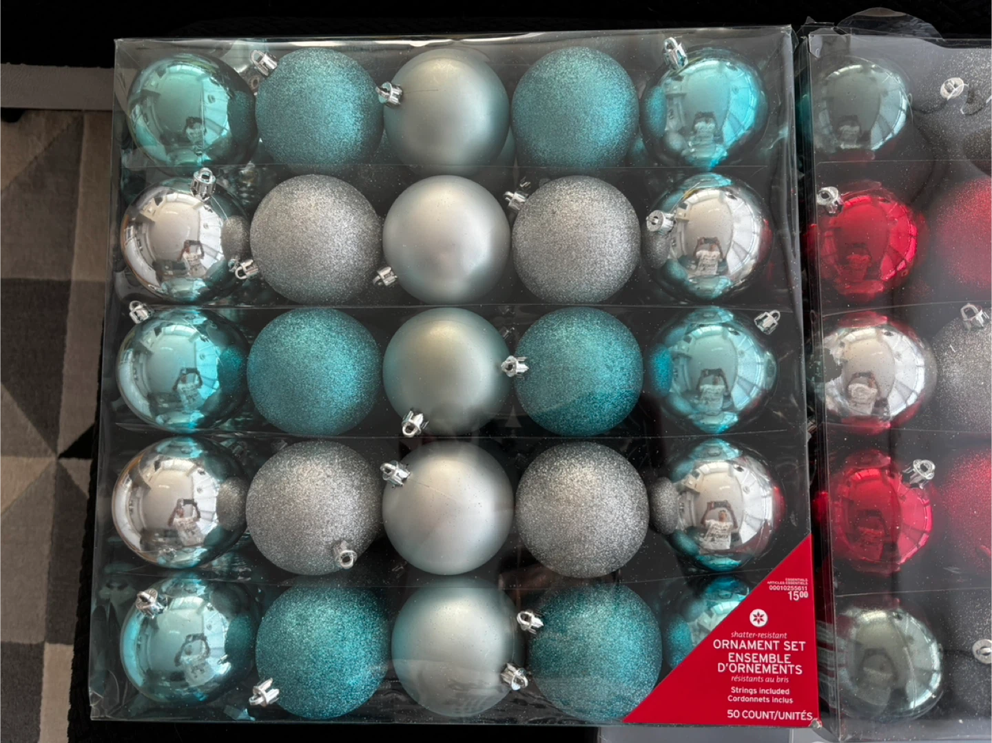 Christmas Tree Ornament Balls 3 Packs NEW 109 Balls - photo 2