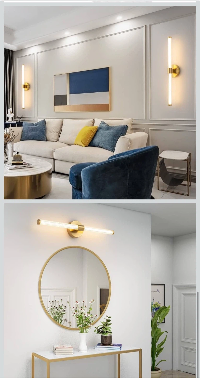 Modern Gold Vanity Light - 360° Lighting - photo 4