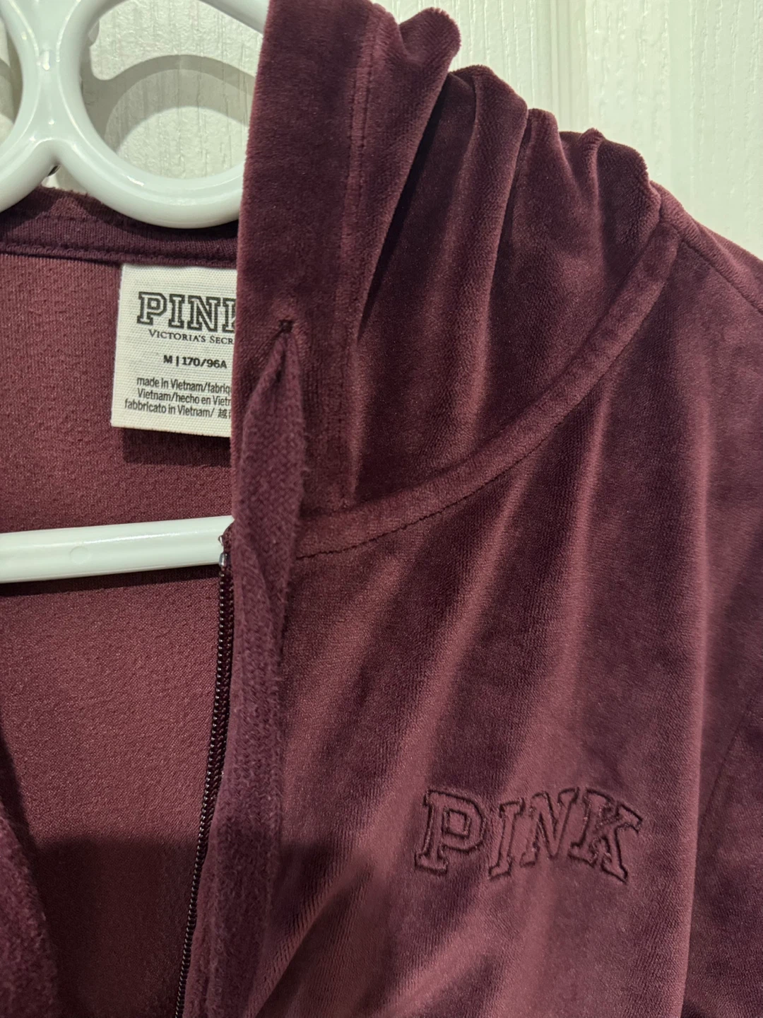 PINK Victoria's Secret Velvet Hoodie - Size M - photo 3