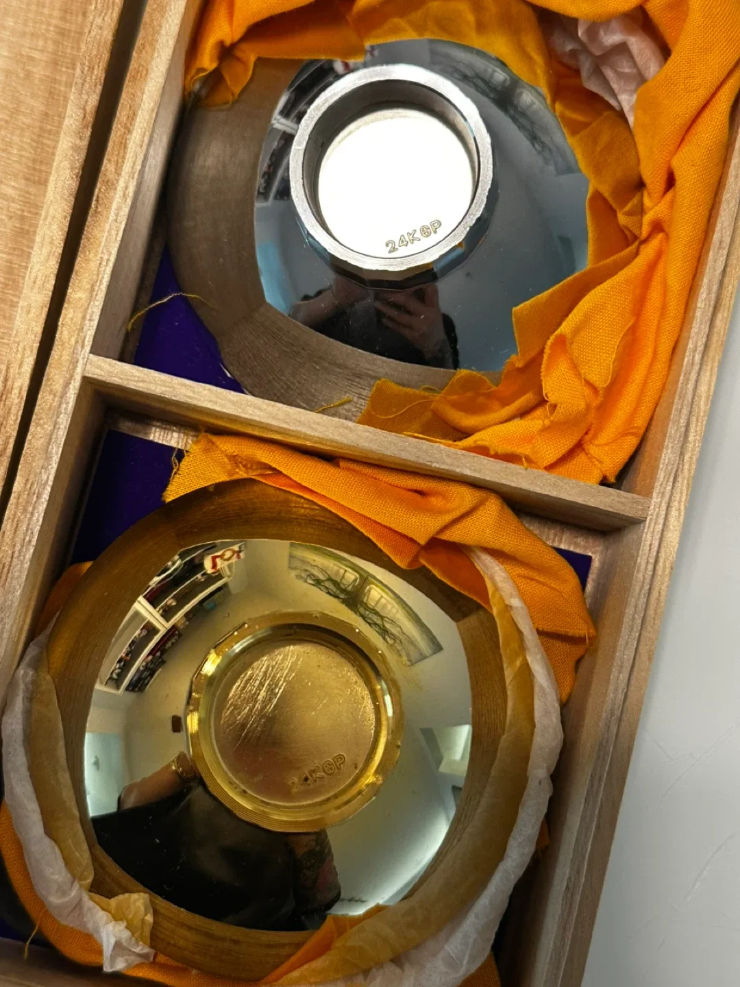 24KGP Gold & Silver Plated Bowls Set with Box image indicator(5)