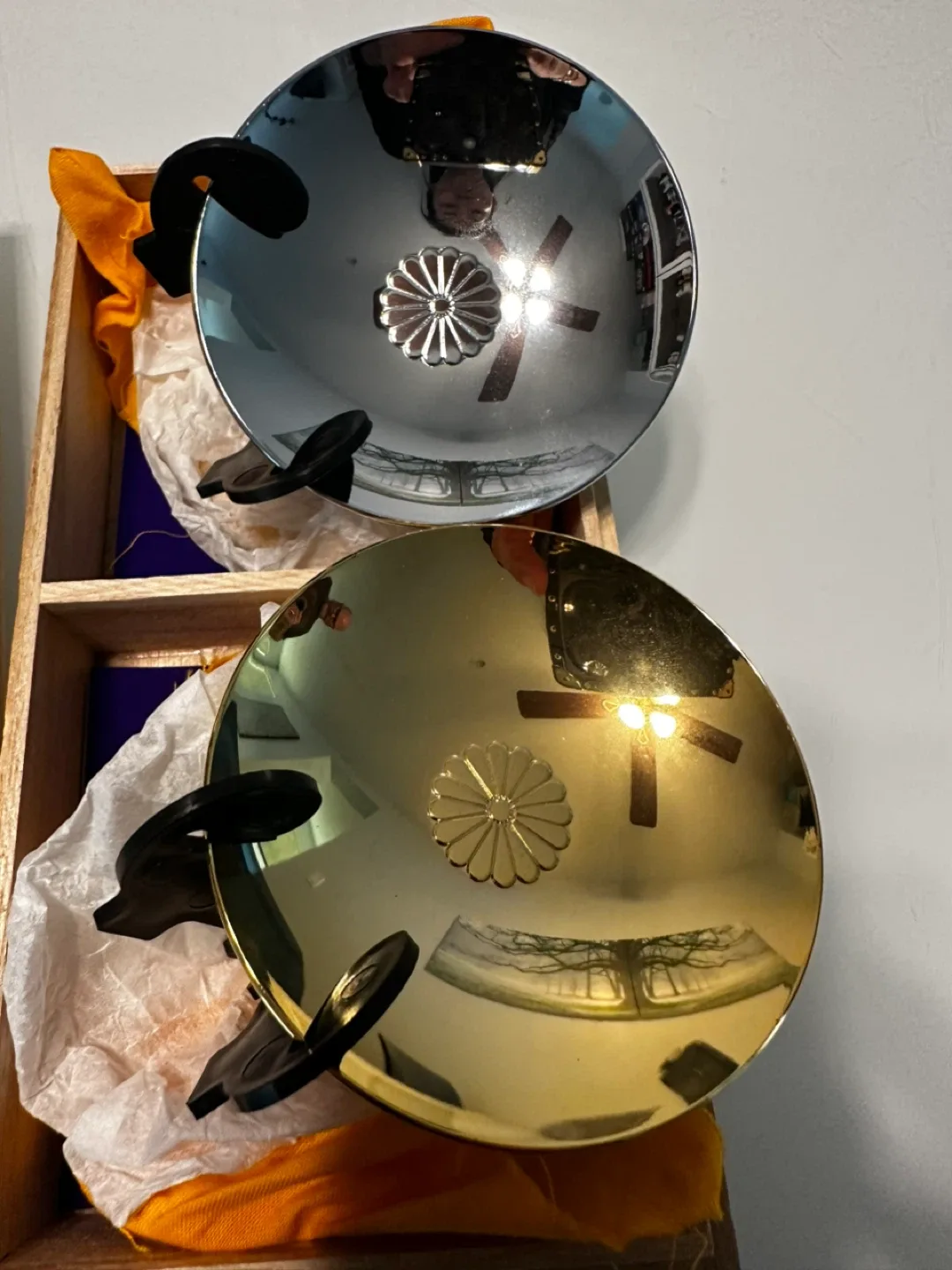 24KGP Gold & Silver Plated Bowls Set with Box image indicator(6)