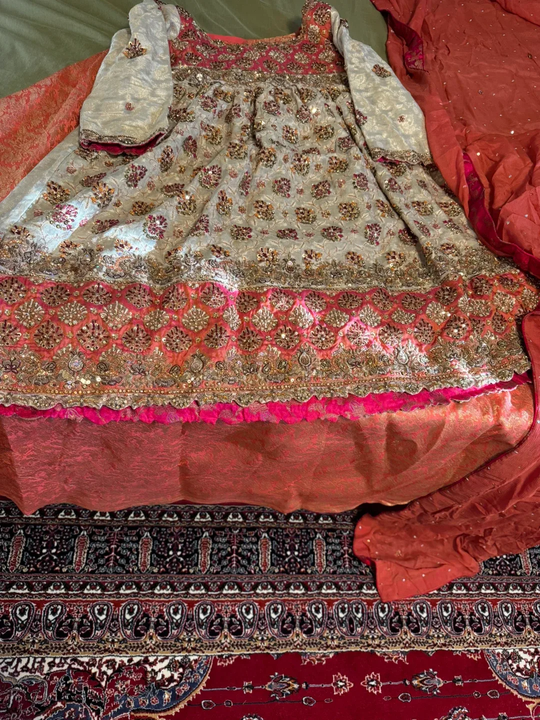 Embroidered wedding  Dress image indicator(3)