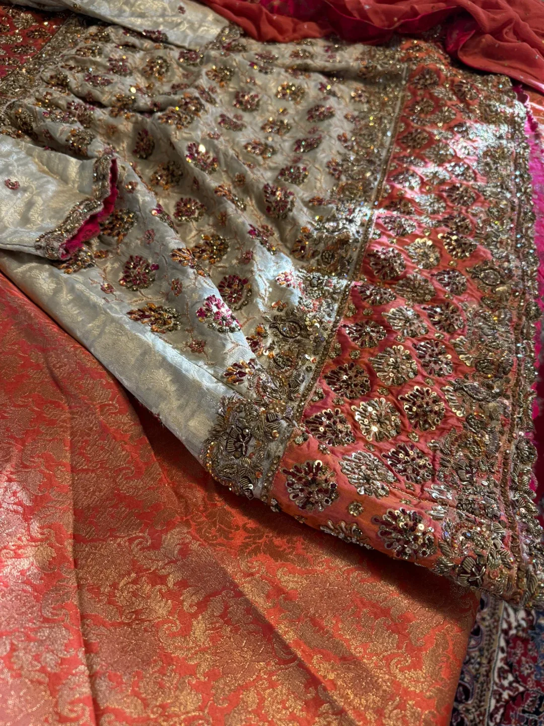 Embroidered wedding  Dress image indicator(4)