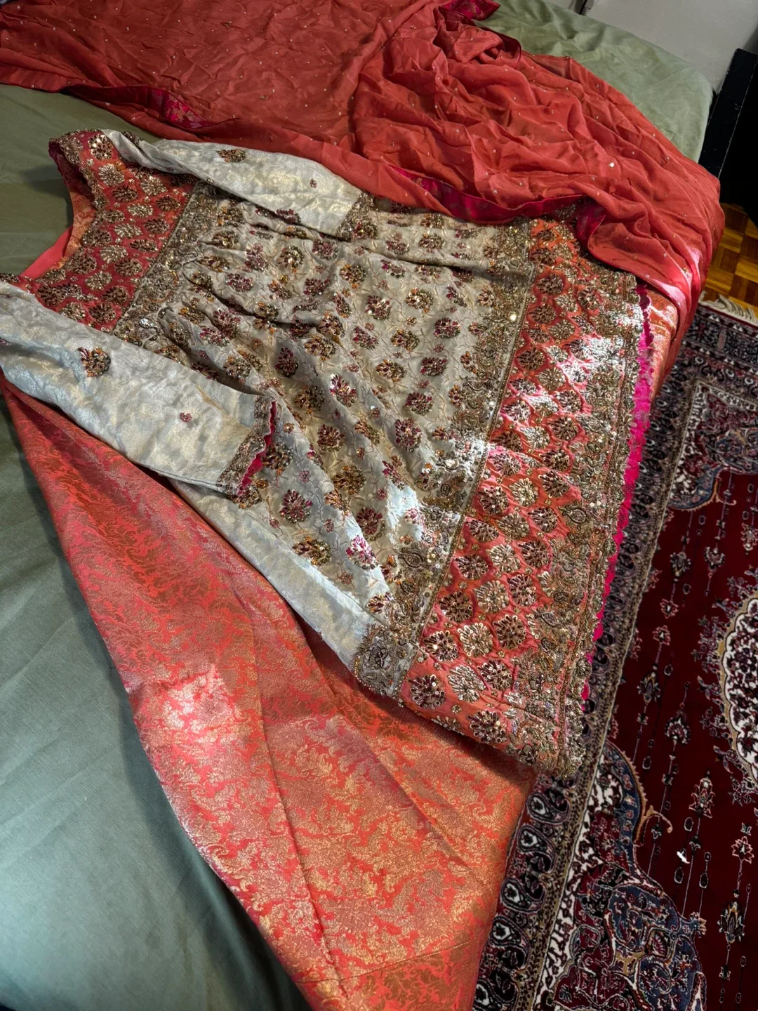 Embroidered wedding  Dress image indicator(5)