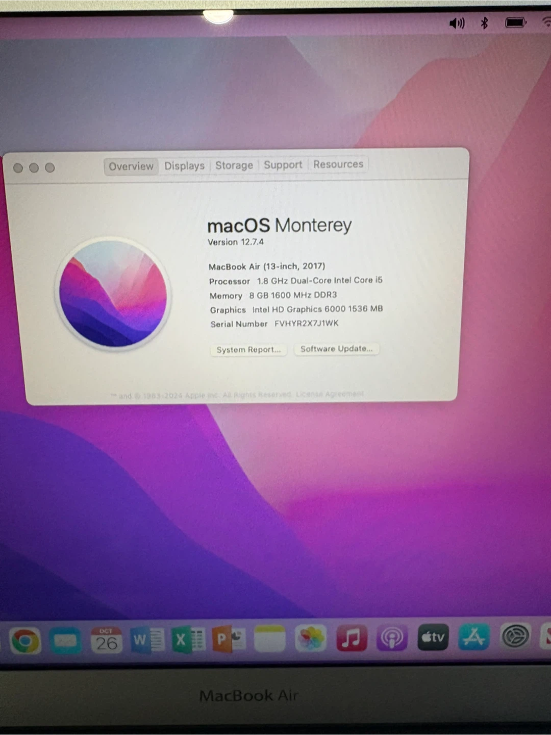 2017 Apple MacBook Air 128GB SSD 8GB RAM Intel i5 Core/Intel - photo 3