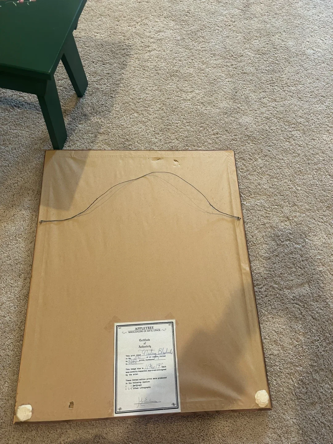 Appletree 'Nesting Bluebirds' Lithograph Print image indicator(2)