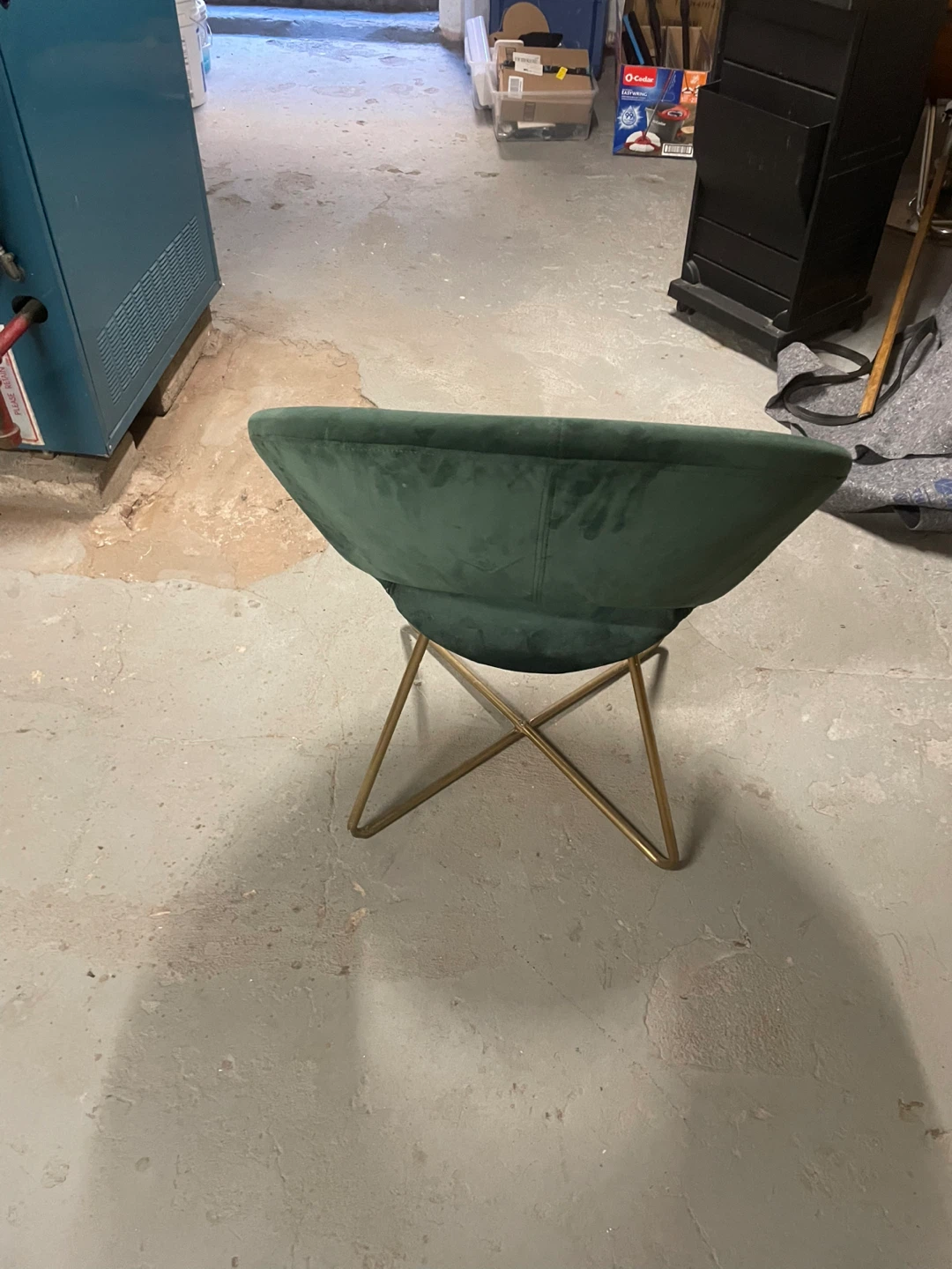 Green Velvet Accent Chair