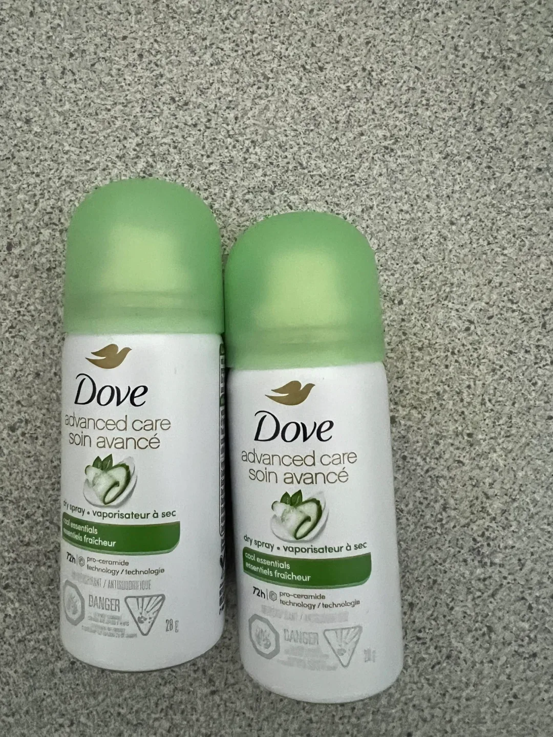 Dove dry spray 2 samplers