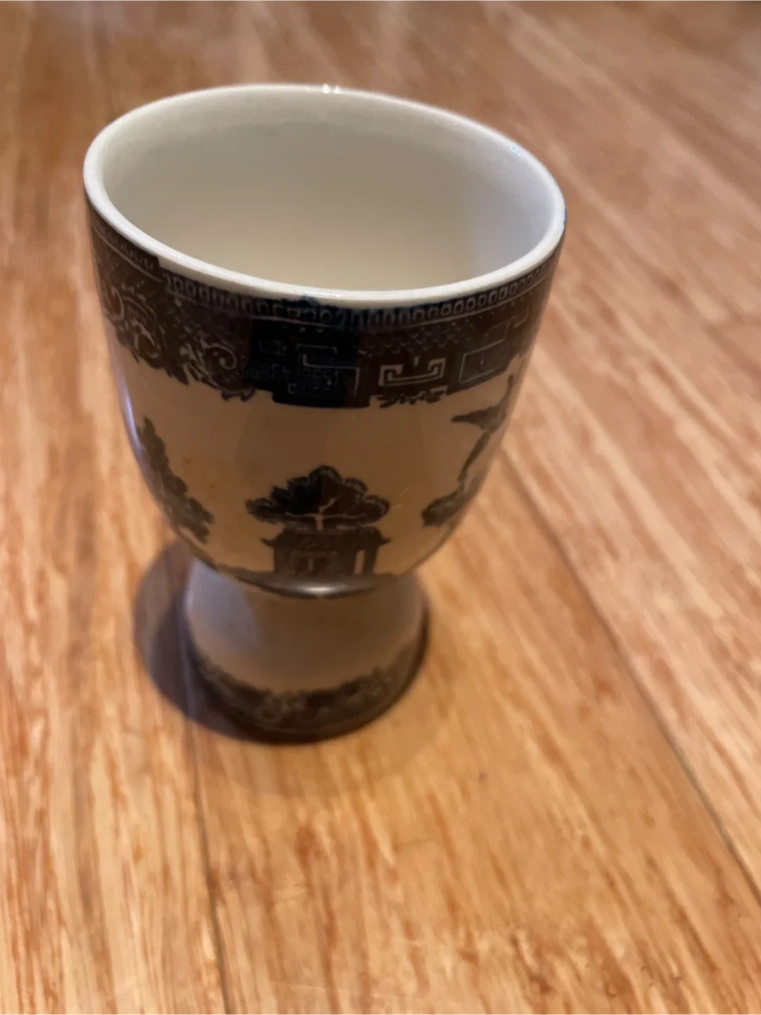 Vintage Blue Willow Egg Cup image indicator(2)