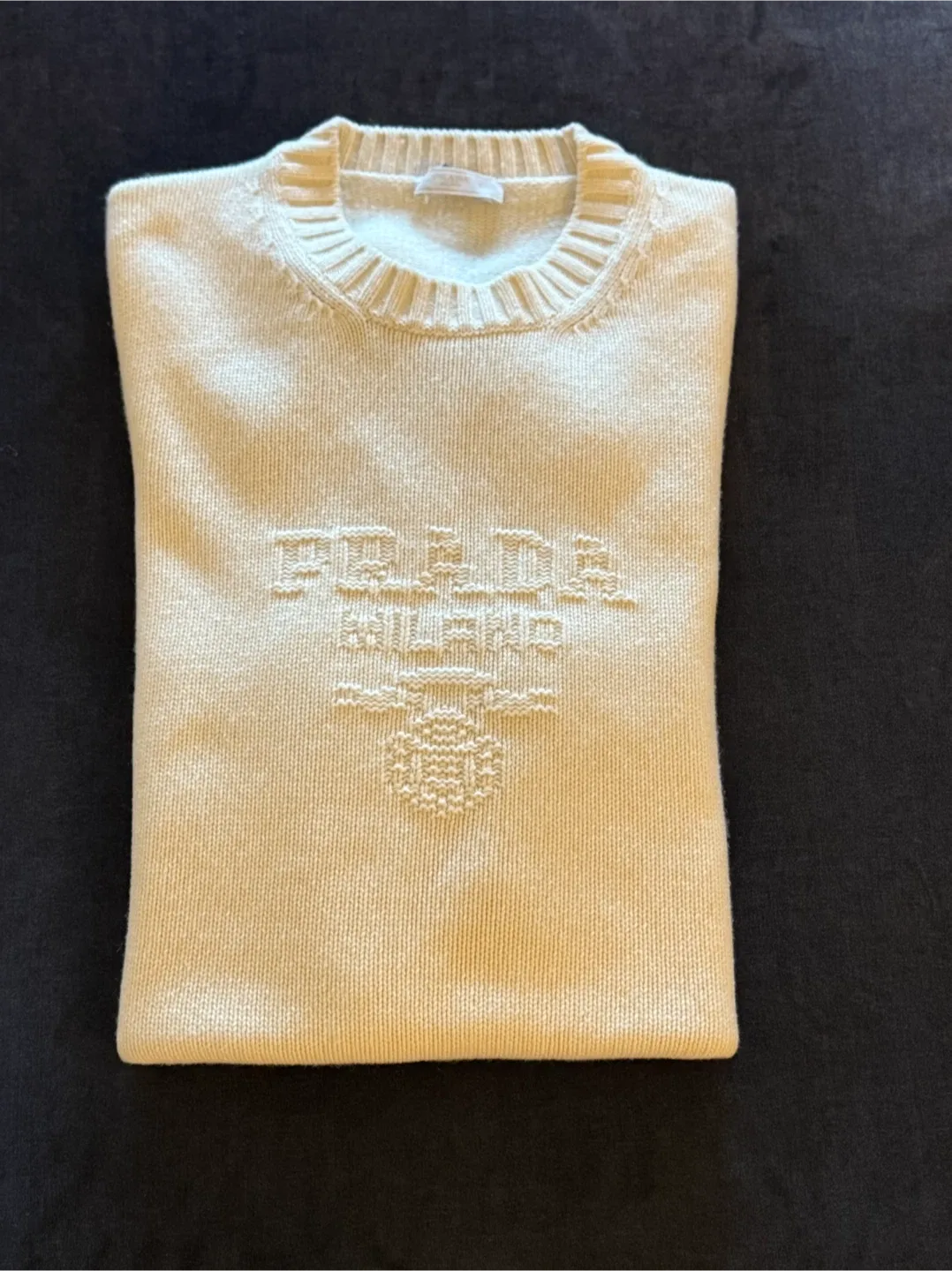 Prada Milano Cream Knit Sweater - Size S