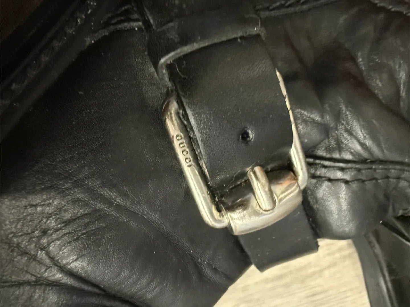 Gucci Black Leather Biker Boots image indicator(4)