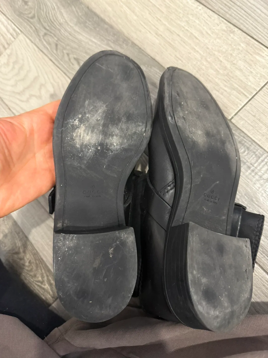 Gucci Black Leather Biker Boots image indicator(3)