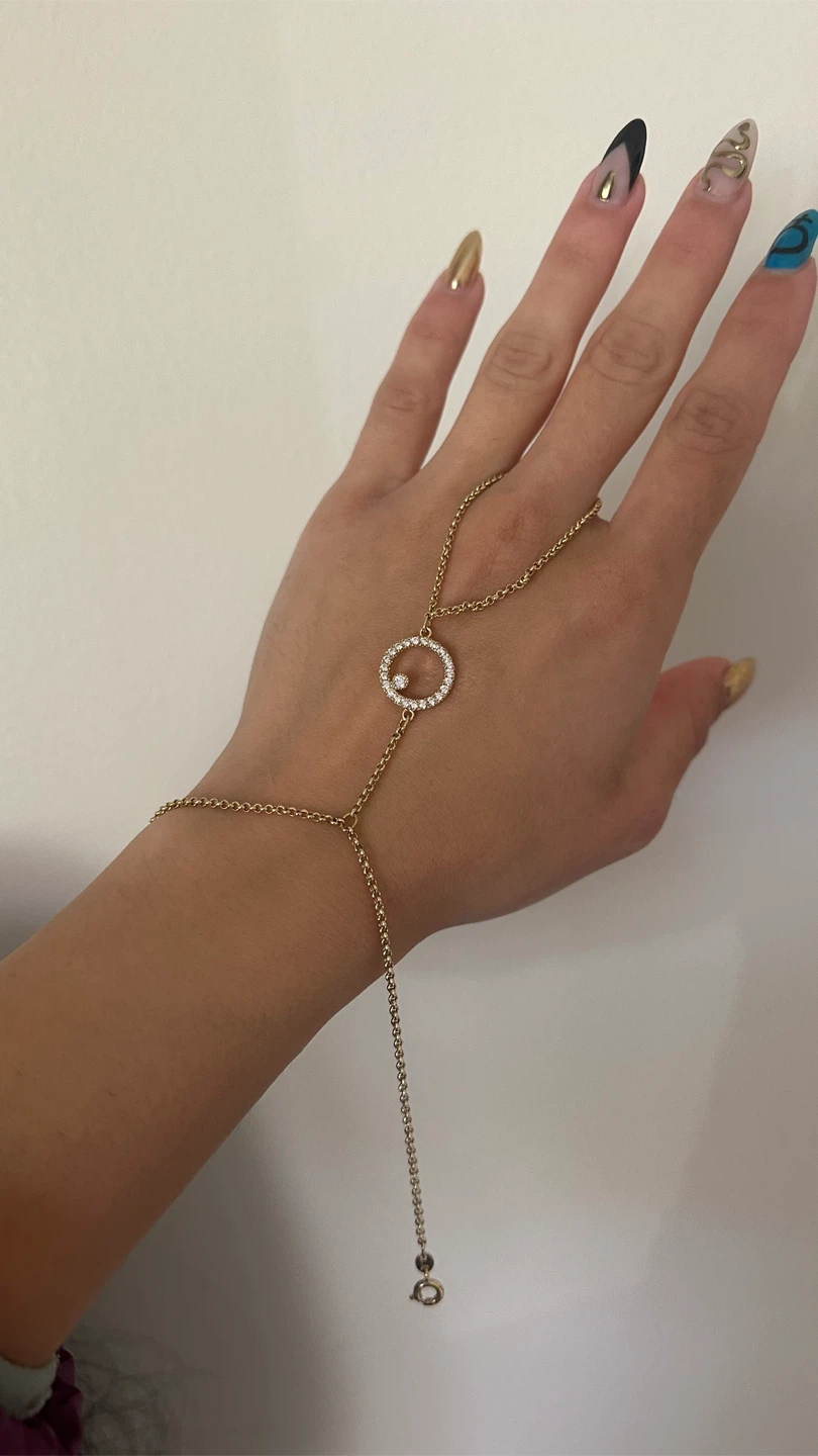 Gold Hand Chain Bracelet