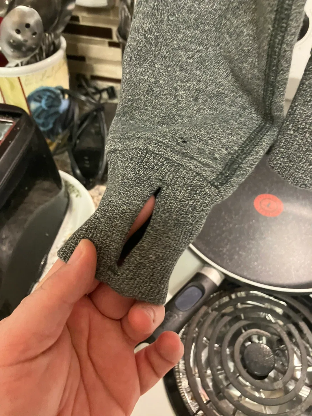 Lululemon Grey Hoodie, Size 4 image indicator(2)