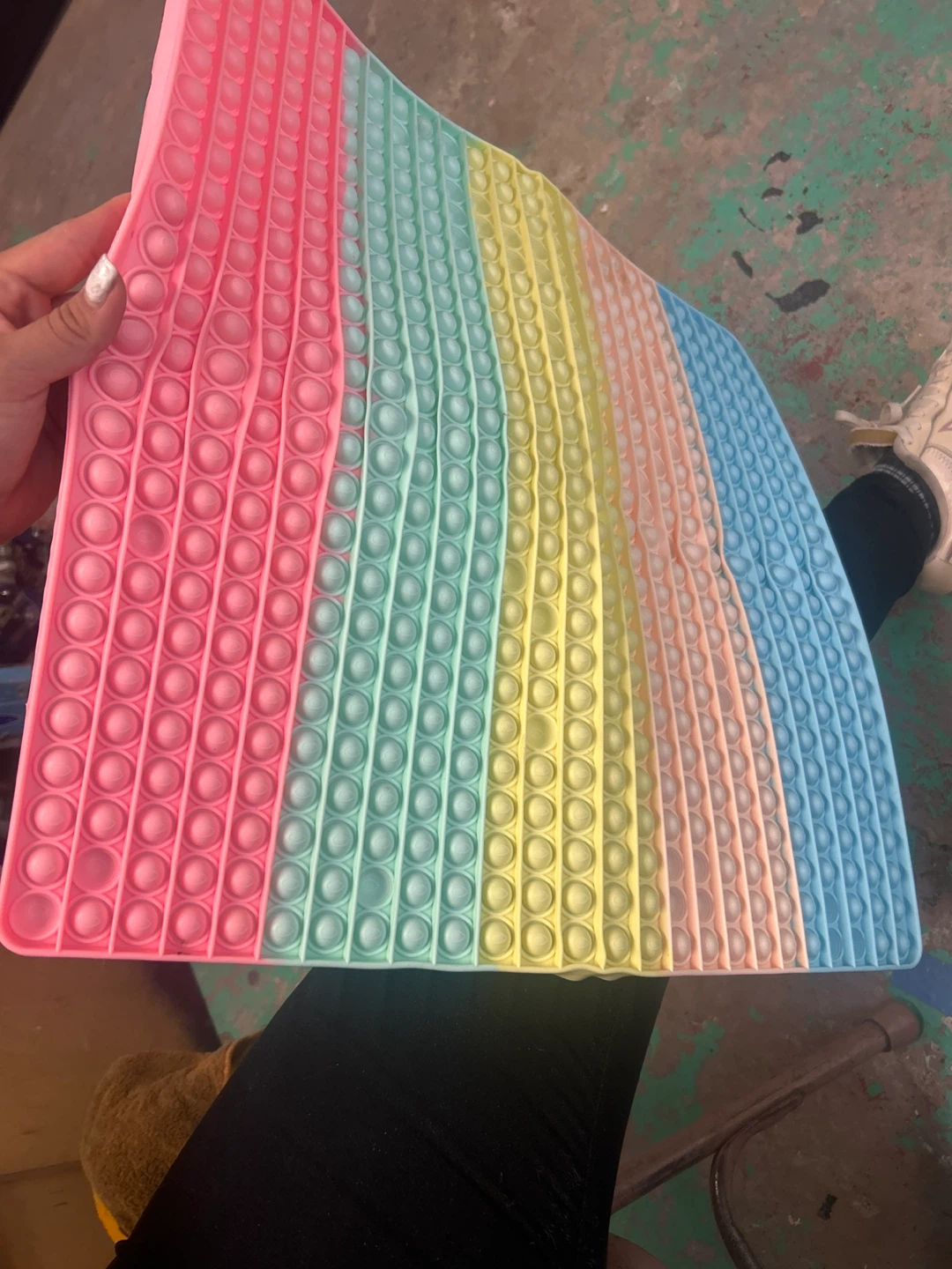 Giant Rainbow Pop It Fidget Toy