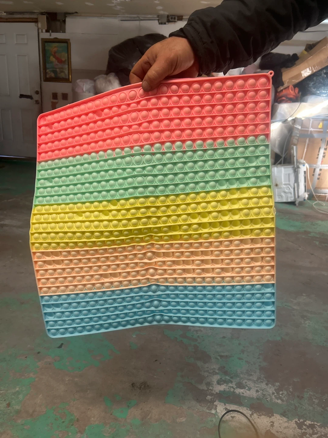 Giant Rainbow Pop It Fidget Toy - photo 2