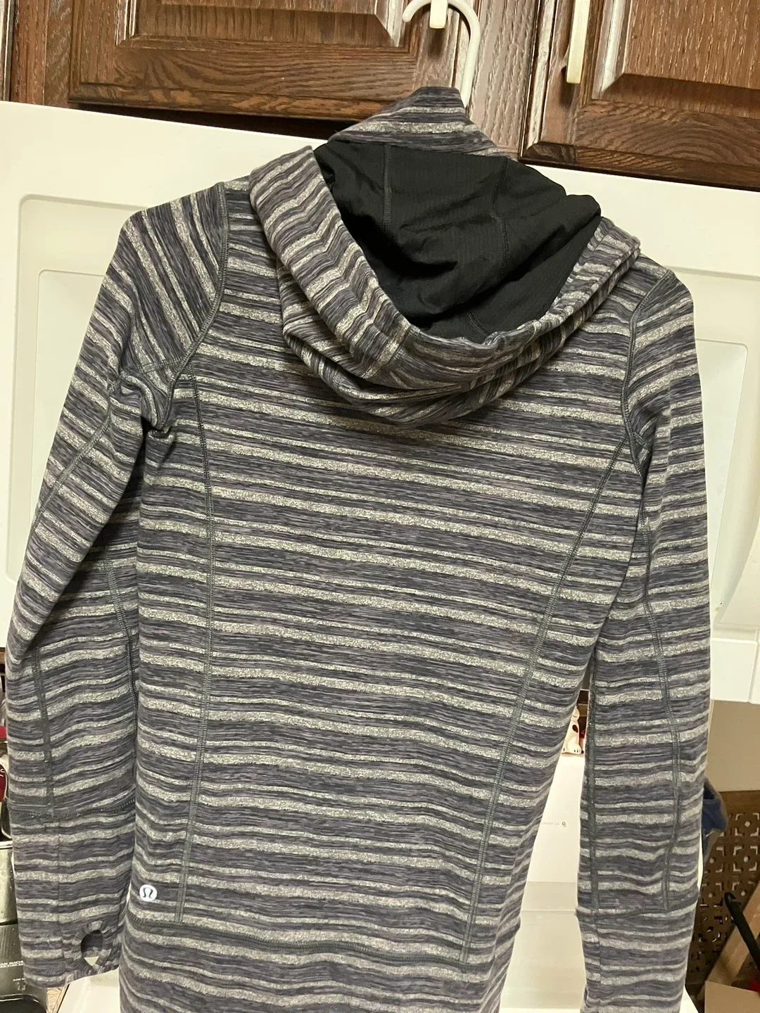 Lululemon Striped Hoodie with Thumb Holes image indicator(2)