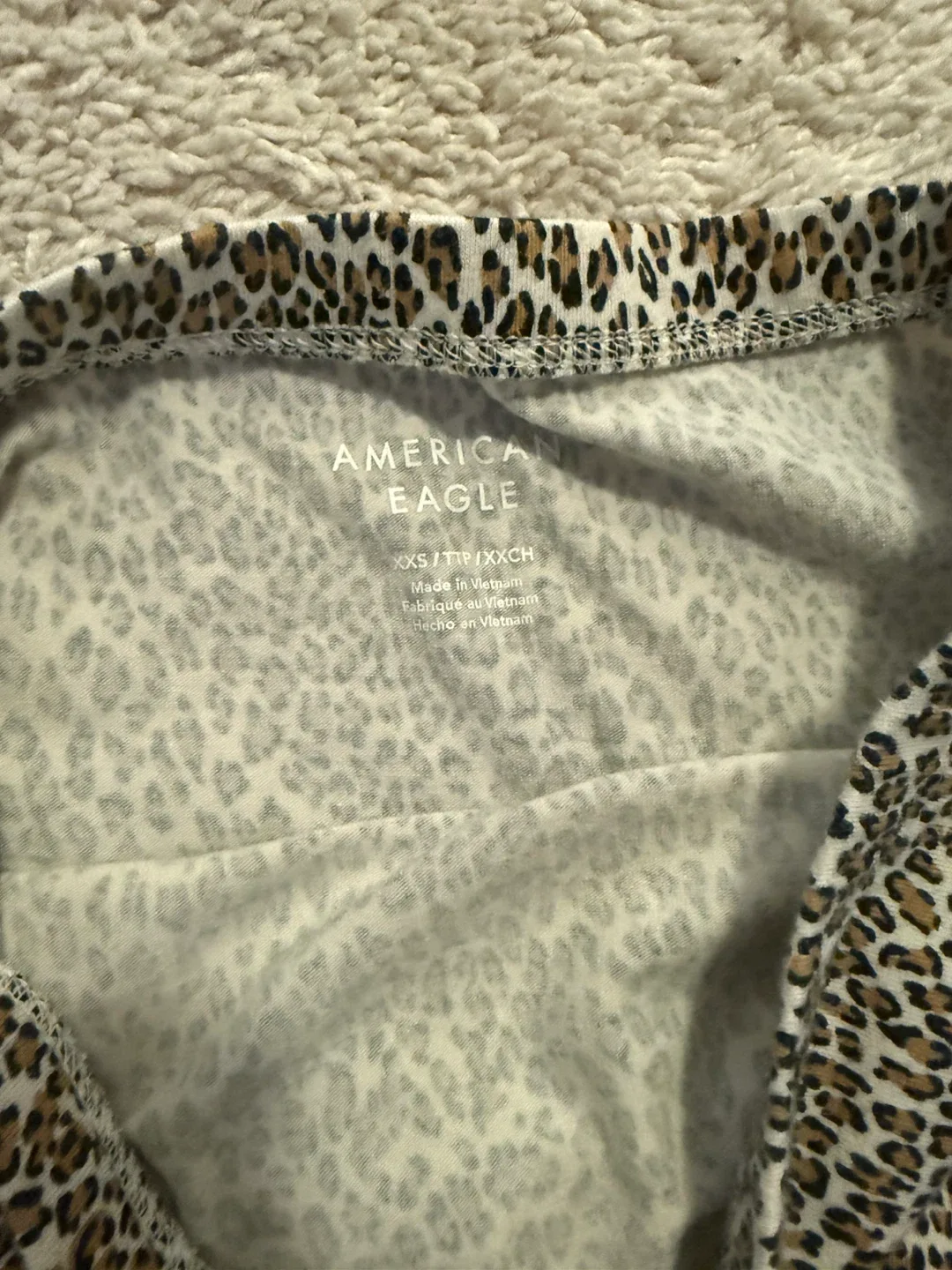 American Eagle XXS Leopard Print Tube Top image indicator(3)
