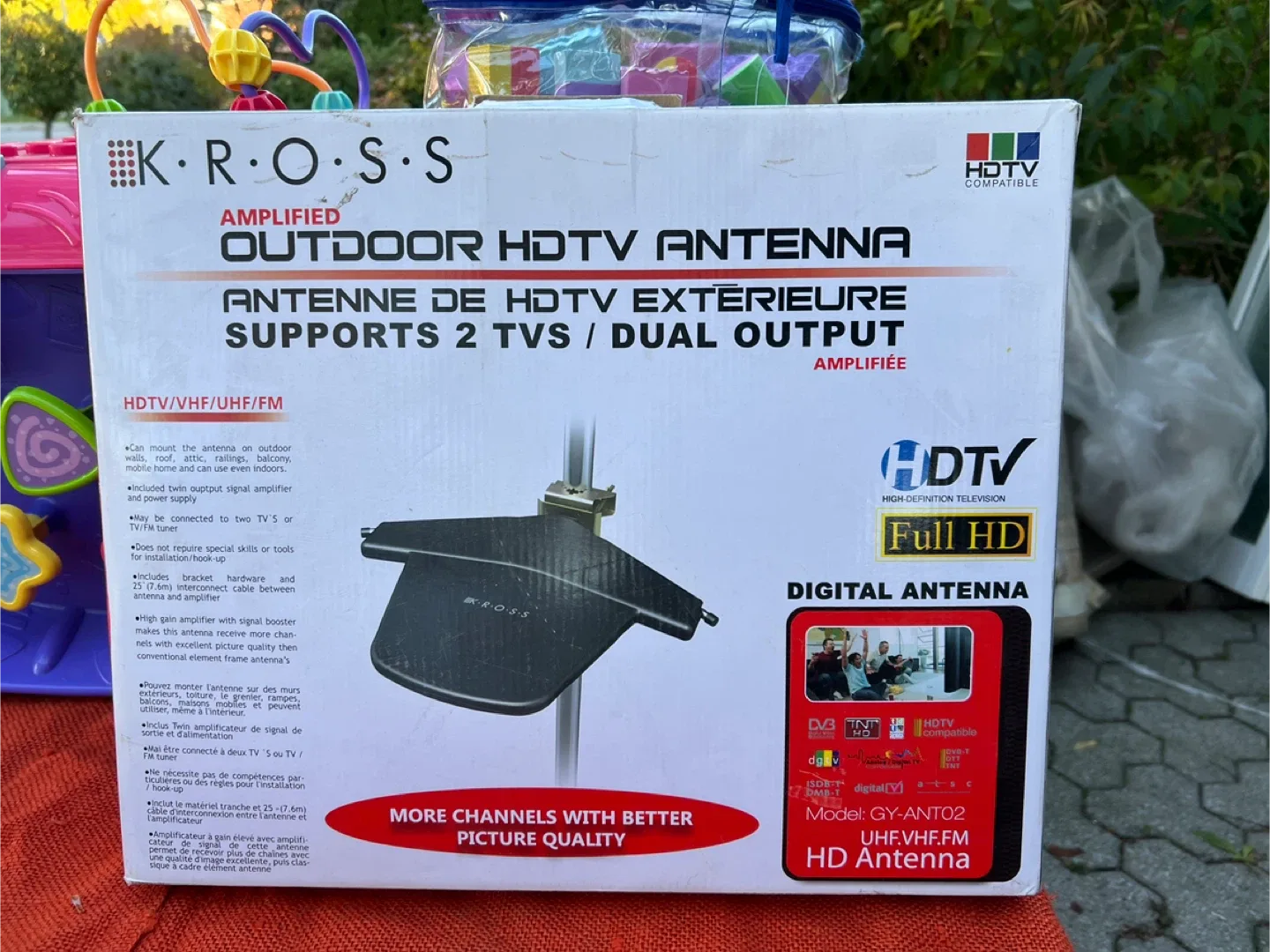 Kross Amplified Outdoor HDTV Antenna GY-ANT02