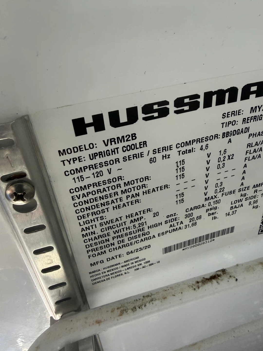 Hussmann VRM2B Upright Cooler - photo 4