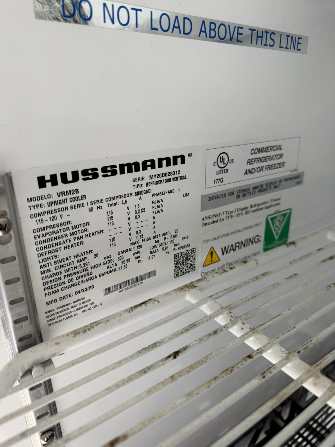 Hussmann VRM2B Upright Cooler - photo 5