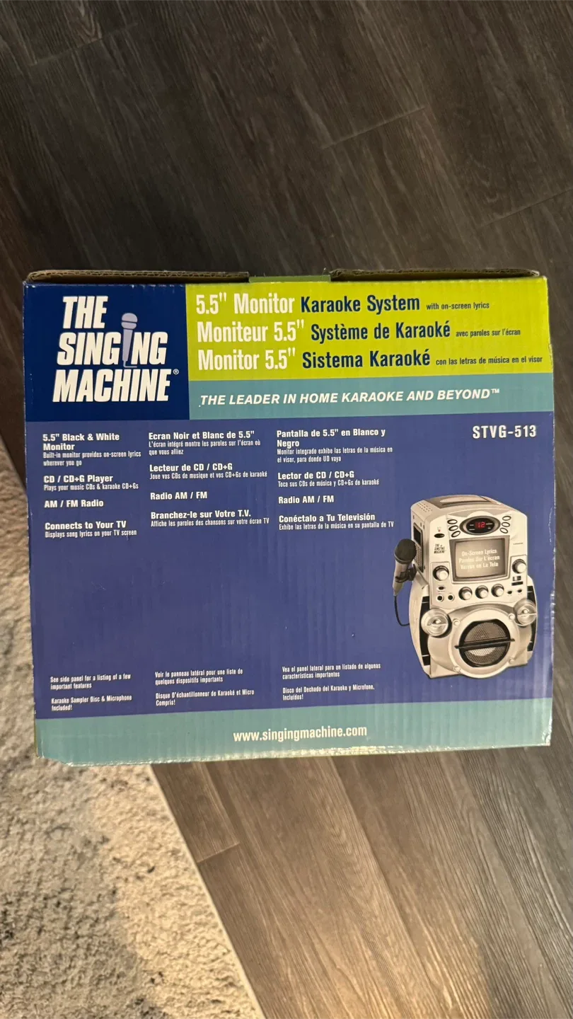 New The Singing Machine STVG-513 Karaoke System image indicator(5)
