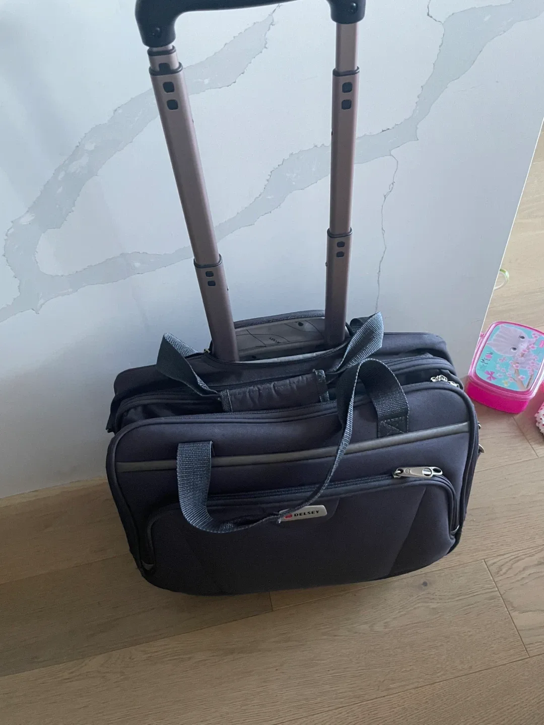 Delsey Rolling Carry-On Suitcase - Great Condition! image indicator(3)