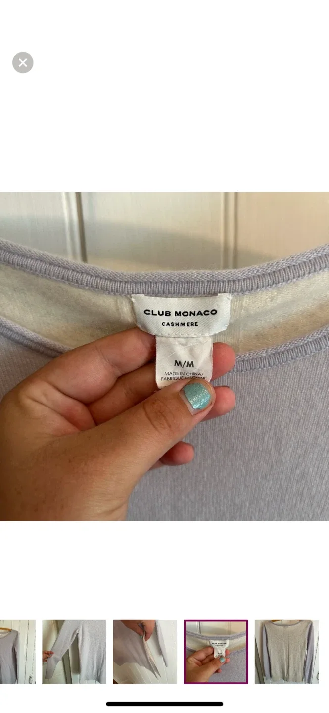 Club Monaco Cashmere Sweater - Size M image indicator(4)