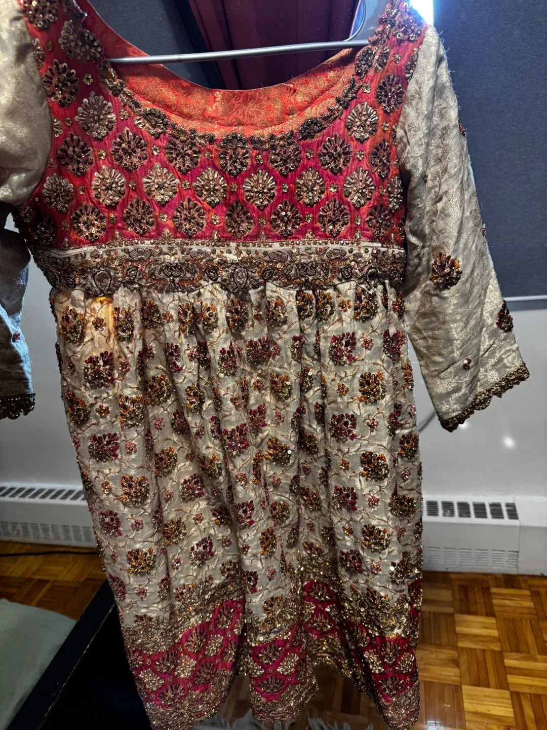 Embroidered wedding  Dress image indicator(8)