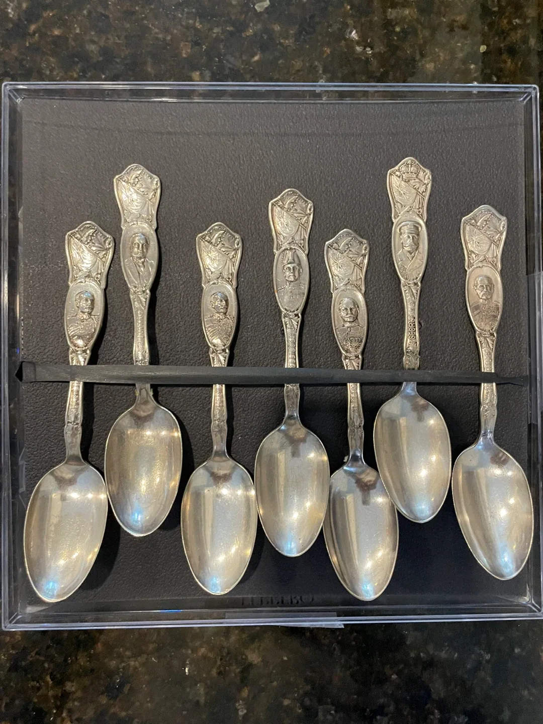 Vintage silver spoons - WW1 Era - 1916 image indicator(5)