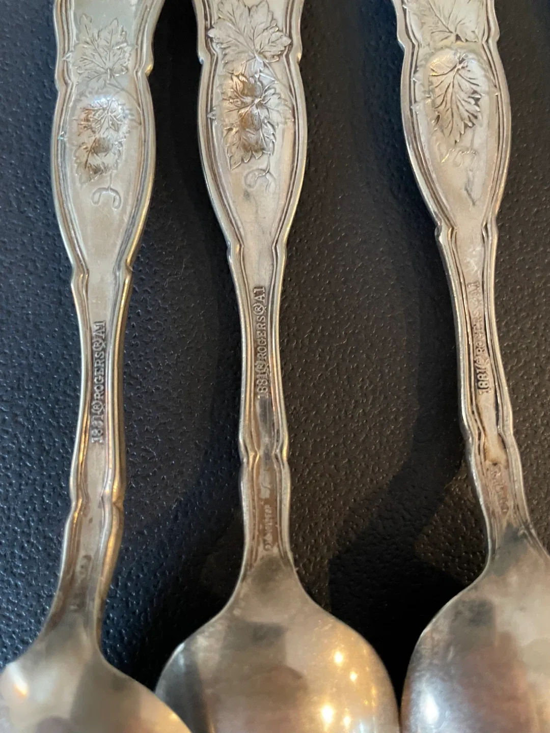 Vintage silver spoons - WW1 Era - 1916 image indicator(2)