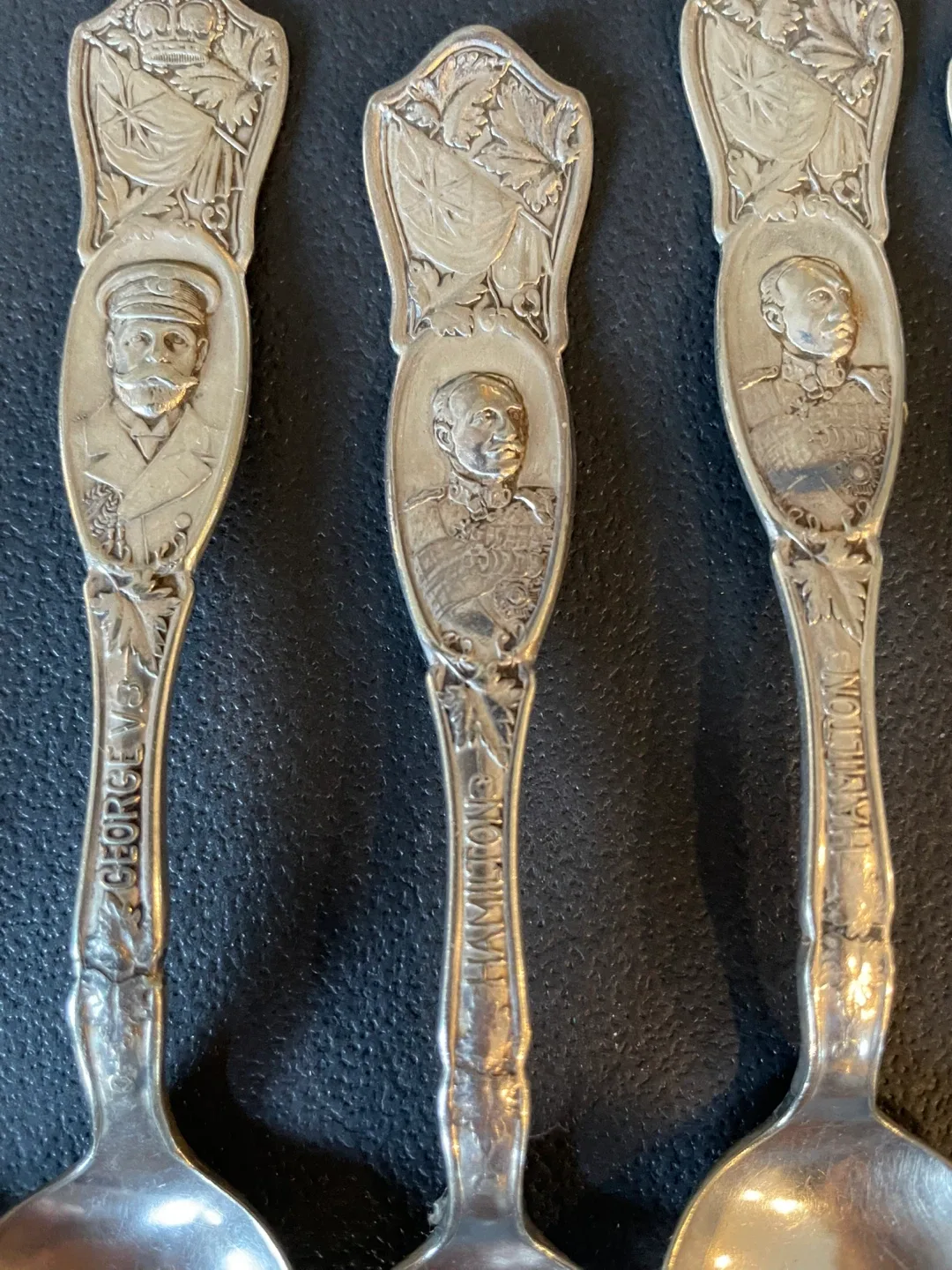 Vintage silver spoons - WW1 Era - 1916 image indicator(4)