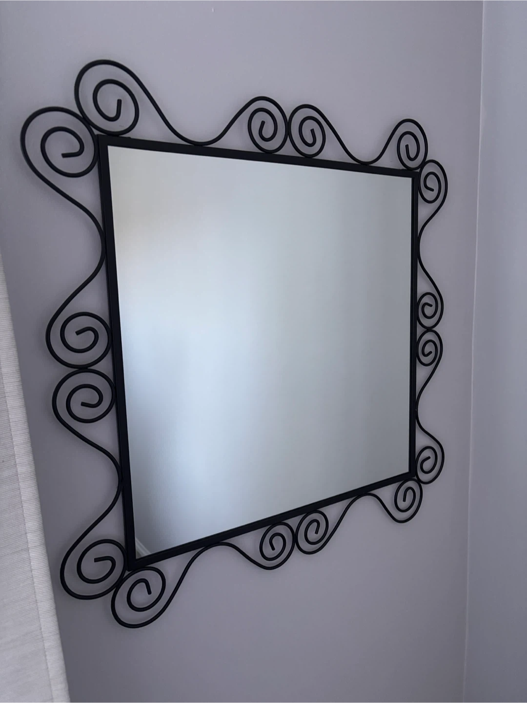 Black Framed Decorative Mirror