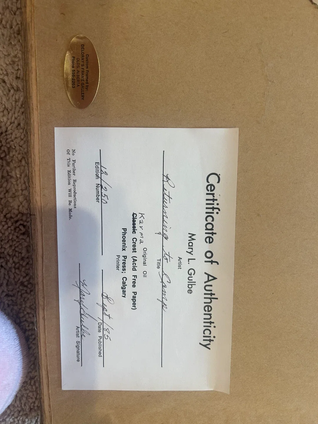 Framed Art Print: "Returning To Camp" by Mary L. Gulbe image indicator(2)