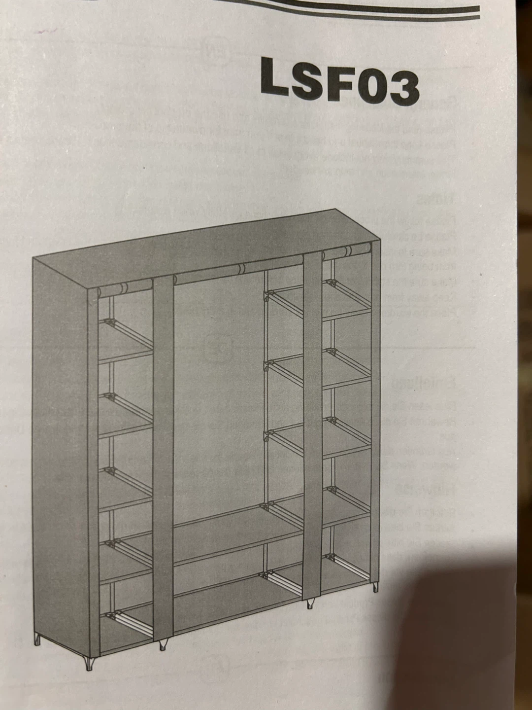 SONGMICS LSF03 Portable Wardrobe - photo 3