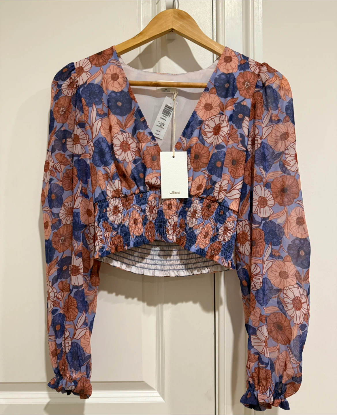 Aritzia Wilfred Wistful Long Sleeve Blouse - Size XS