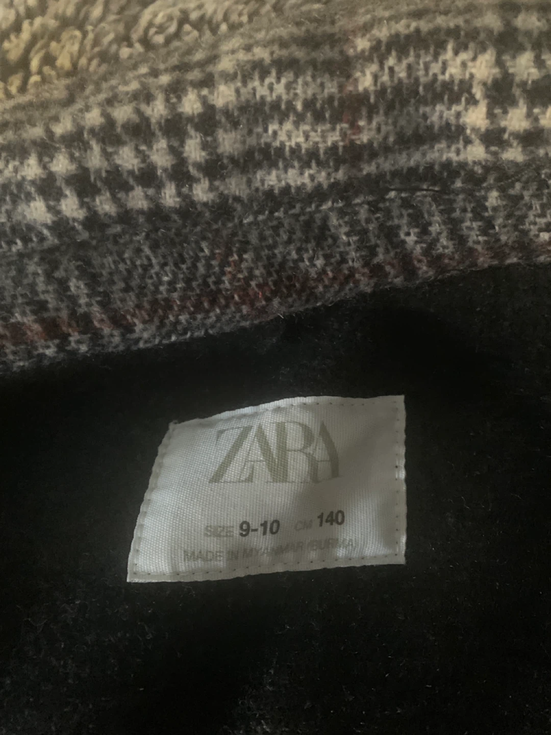 Zara Kids Plaid Jacket Size 9-10 - photo 2
